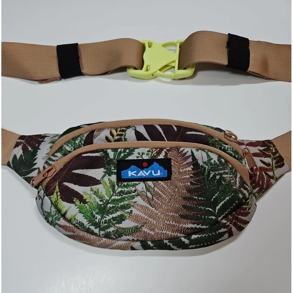 KAVU Spectator Adjustable Waist Pack Fanny‎ Pack Fern Print